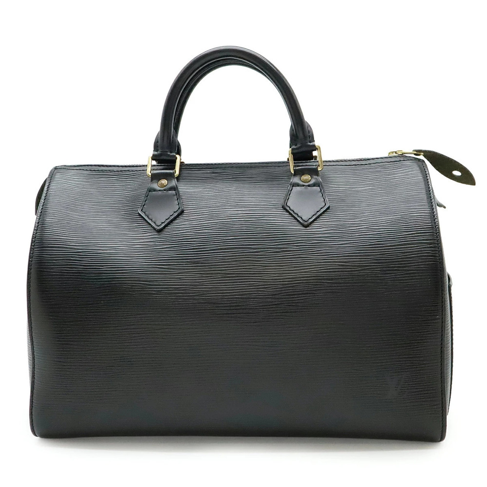 LOUIS VUITTON Epi Speedy Handbag Boston Bag Noir Black
